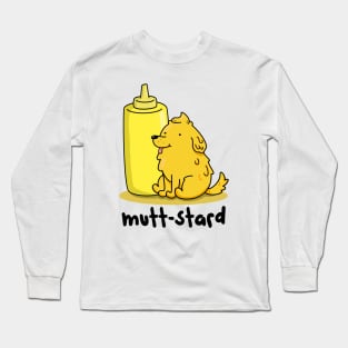 Mutt-stard Cute Mustard Dog Pun Long Sleeve T-Shirt